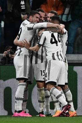 Db Torino 13 04 2023 - Europa League Juventus-Sporting Lisbona foto Daniele Buffa Image nella foto: esultanza gol Federico Gatti 