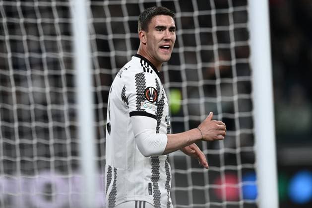 Db Torino 13 04 2023 - Europa League Juventus-Sporting Lisbona foto Daniele Buffa Image nella foto: Dusan Vlahovic 