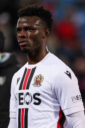 BASEL, SWITZERLAND APRIL 13 Youssouf Ndayishimiye of Nice during the UEFA Europa Conference League quarterfinal first leg match between FC Basel and OGC Nice at St Jakob Stadium on April 13, 2023 in Basel, Switzerland Basel St Jakob Stadium Basel Stadt Switzerland  Copyright: xJustPictures.ch LuigixRizzox