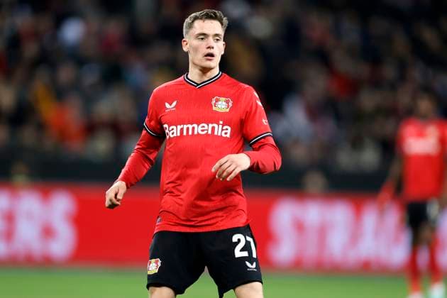 WIRTZ Florian Team Bayer 04 Leverkusen UEFA Europa League Season 2022 2023 Quarterfinal Match Bayer 04 Leverkusen Union Saint Gilloise 1 1 on 13 04 2023 in Leverkusen DFL REGULATIONS PROHIBIT ANY USE OF PHOTOGRAPHS as IMAGE SEQUENCES and or QUASI VIDEO Copyright: xLacixPerenyix