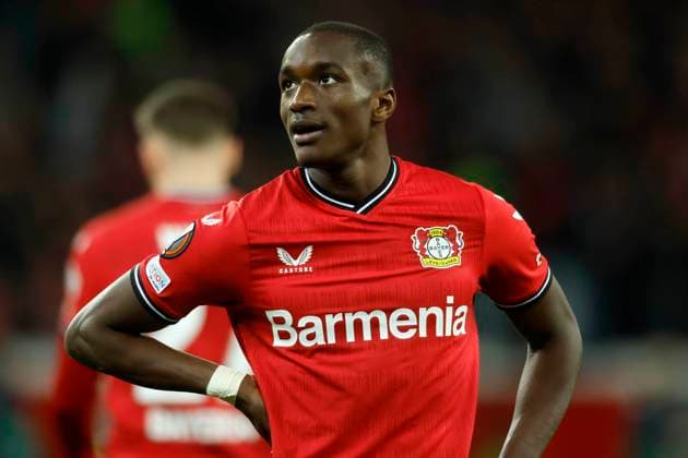 Leverkusen, Germany, UEFA Europa League, Bayer 04 Leverkusen Union Saint Gilloise 1 1 14 04 2023 at the Bay Arena in Leverkusen Moussa DIABY LEV...
