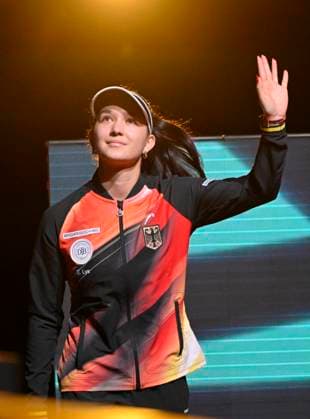 Eva Lys GER at the presentation Tennis Women Billie Jean King Cup 2023 Germany GER vs Brazil BRA Stuttgart Porsche Arena 14 04 2023 DFL REGULATIONS PROHIBIT ANY USE OF PHOTOGRAPHS AS IMAGE SEQUENCES AND OR QUASI VIDEO Tennis Women Billie Jean King Cup 2023