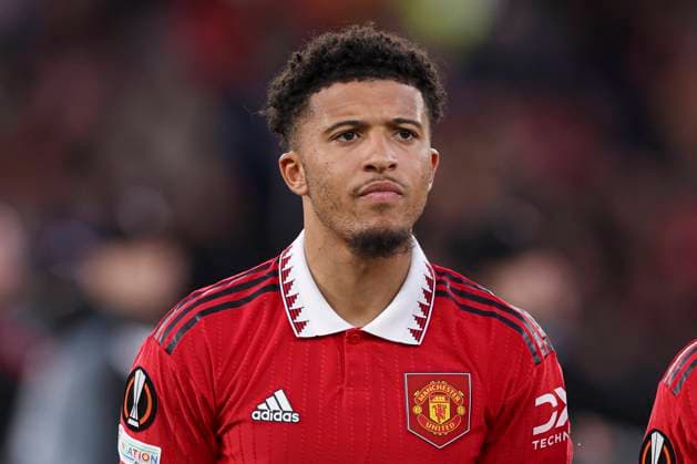 Football, Manchester United will let Jadon Sancho leave on a free transfer in the summer - Stock photos