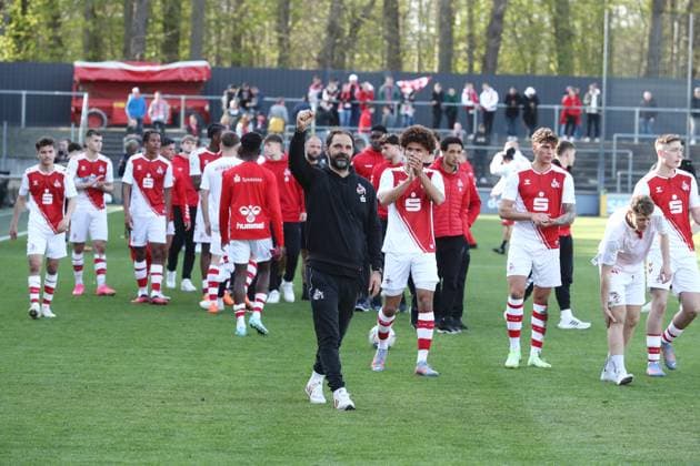 Sport 1 FC Köln U19 vs FSV Mainz 05 U19, A Junioren Bundesliga, Semifinal second leg for the German Championship, Stefan Ruthenbeck 1 FC Köln , 14 04 2023, Picture