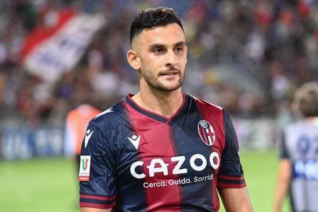 Italian football Coppa Italia match - Bologna FC vs Cosenza Calcio Charalampos Lykogiannis portrait during Bologna FC vs Cosenza Calcio, Italian football Coppa Italia match in Bologna, Italy, August 08 2022 Bologna Renato Dall Ara stadium Italy Copyright: xGianlucaxRiccix xLiveMediax LPS_649821