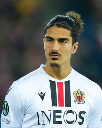 13 04 2023, Basel, St Jakobs Park, Switzerland, UEFA Europa Conference League FC Basel OGC Nice, Portrait headshot close up of 38 Ayoub Amraoui Nice Basel St Jakobs Park Basel Switzerland  Copyright: xJustPictures.ch DanielaxPorcellix