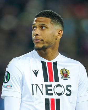 13 04 2023, Basel, St Jakobs Park, Switzerland, UEFA Europa Conference League FC Basel OGC Nice, Portrait headshot close up of 25 Jean Clair Todibo Nice Basel St Jakobs Park Basel Switzerland  Copyright: xJustPictures.ch DanielaxPorcellix