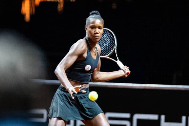Noma Akugue Noha Porsche Tennis Grand Prix GP Stuttgart 2023, Porsche Arena, 15 04 2023 Porsche Tennis Grand Prix GP Stuttgart 2023 Porsche Arena, 15 04 2023 Stuttgart, Germany Copyright: xEibner-Pressefoto RogerxBuerkex EP_EER
