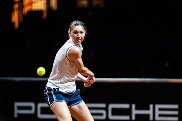 Cristina Bucsa ESP Porsche Tennis Grand Prix GP Stuttgart 2023, Billie Jean King Cup, Porsche Arena, 15 04 2023 Porsche Tennis Grand Prix GP Stuttgart 2023 Porsche Arena, 15 04 2023 Stuttgart, Germany Copyright: xEibner-Pressefoto RogerxBuerkex EP_EER