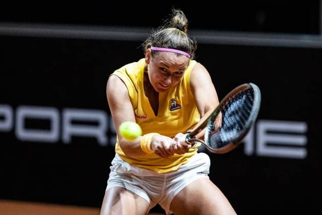 Yiena In Albon SUI Porsche Tennis Grand Prix GP Stuttgart 2023, Billie Jean King Cup, Porsche Arena, 15 04 2023 Porsche Tennis Grand Prix GP Stuttgart 2023 Porsche Arena, 15 04 2023 Stuttgart Copyright: xEibner-Pressefoto RogerxBuerkex EP_EER