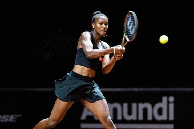 Noma Akugue Noha Porsche Tennis Grand Prix GP Stuttgart 2023, Porsche Arena, 15 04 2023 Porsche Tennis Grand Prix GP Stuttgart 2023 Porsche Arena, 15 04 2023 Stuttgart, Germany Copyright: xEibner-Pressefoto RogerxBuerkex EP_EER