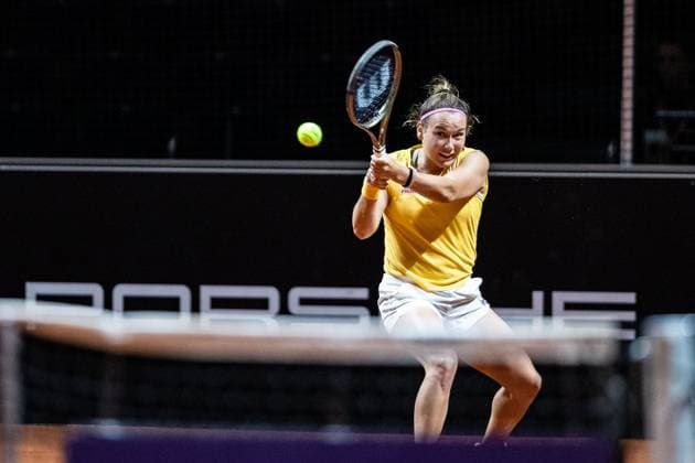 Yiena In Albon SUI Porsche Tennis Grand Prix GP Stuttgart 2023, Billie Jean King Cup, Porsche Arena, 15 04 2023 Porsche Tennis Grand Prix GP Stuttgart 2023 Porsche Arena, 15 04 2023 Stuttgart Copyright: xEibner-Pressefoto RogerxBuerkex EP_EER