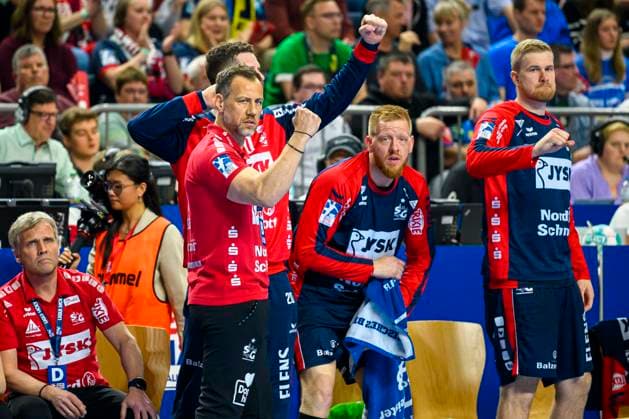 Handball DHB Cup, SC Magdeburg TBV Lemgo Lippe, Final Four, semi-final, Lanxess Arena coach Maik Machulla Flensburg Cologne Lanxess Arena North Rhine Westphalia Germany