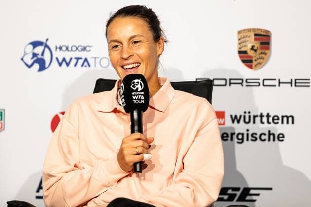 Tennis, WTA Tournament in Stuttgart, Press Conference with Tatjana Maria