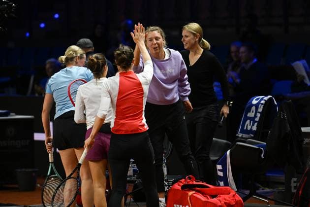 Porsche Tennis Grand Prix Anna Lena Friedsam, GER, Anke Huber, GER