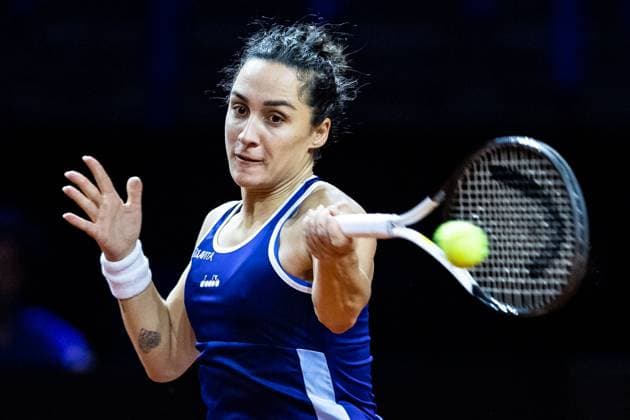 Match Martina Trevisan vs Beatriz Haddad Maia at Martina Trevisan ITA Porsche Tennis Grand Prix GP Stuttgart 2023, Billie Jean King Cup, Porsche Arena, 18 04 2023 Porsche Tennis Grand Prix GP Stuttgart 2023 Porsche Arena, 18 04 2023 Stuttgart, Germany Copyright: xEibner-Pressefoto RogerxBuerkex EP_EER