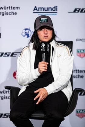 Ons Jabeur interview World Ranking 4 Porsche Tennis Grand Prix GP Stuttgart 2023, Billie Jean King Cup, Porsche Arena, 18 04 2023 Porsche Tennis Grand Prix GP Stuttgart 2023 Porsche Arena, 18 04 2023 Stuttgart, Germany. Copyright: xEibner-Pressefoto RogerxBuerkex EP_EER