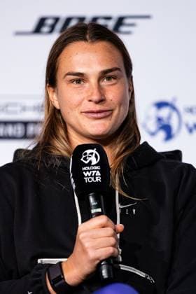 Aryna Sabalenka RUS interview World Ranking 2 Porsche Tennis Grand Prix GP Stuttgart 2023, Billie Jean King Cup, Porsche Arena, 18 04 2023 Porsche Tennis Grand Prix GP Stuttgart 2023 Porsche Arena, 18 04 2023 Stuttgart, Germany Copyright: xEibner-Pressefoto RogerxBuerkex EP_EER