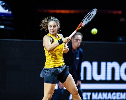 Match Daria Kasatkina RUS vs Paula Badosa ESP in picture Daria Kasatkina RUS Porsche Tennis Grand Prix GP Stuttgart 2023, Billie Jean King Cup, Porsche Arena, 18 04 2023 Porsche Tennis Grand Prix GP Stuttgart 2023 Porsche Arena, 18 04 2023 Stuttgart, Germany Copyright: xEibner-Pressefoto RogerxBuerkex EP_EER