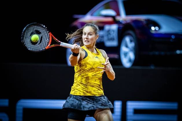 Match Daria Kasatkina RUS vs Paula Badosa ESP in picture Daria Kasatkina RUS Porsche Tennis Grand Prix GP Stuttgart 2023, Billie Jean King Cup, Porsche Arena, 18 04 2023 Porsche Tennis Grand Prix GP Stuttgart 2023 Porsche Arena, 18 04 2023 Stuttgart, Germany Copyright: xEibner-Pressefoto RogerxBuerkex EP_EER