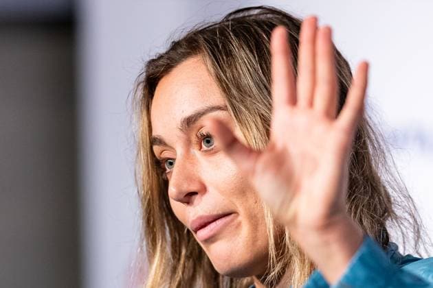 Paula Badosa ESP interview Porsche Tennis Grand Prix GP Stuttgart 2023, Billie Jean King Cup, Porsche Arena, 18 04 2023 Porsche Tennis Grand Prix GP Stuttgart 2023 Porsche Arena, 18 04 2023 Stuttgart, Germany Copyright: xEibner-Pressefoto RogerxBuerkex EP_EER
