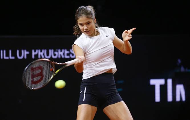 18 04 2023, Germany, Stuttgart, Porsche Tennis Grand Prix 2023, Emma Raducano
