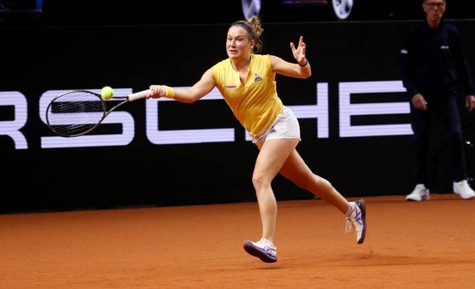 18 04 2023, Germany, Stuttgart, Porsche Tennis Grand Prix 2023, Ylena In Albon SUI