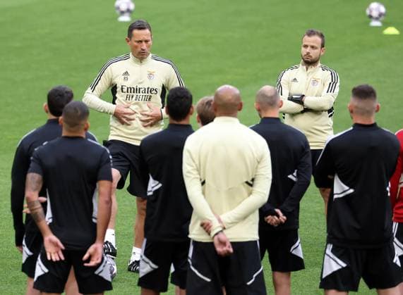 Football, CL, Benfica Lisbon, Training