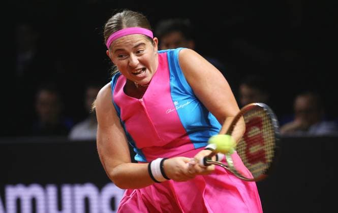 18 04 2023, Germany, Stuttgart, Porsche Tennis Grand Prix 2023, Jelena Ostapenko LAT