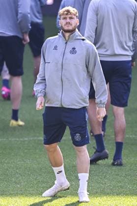 Union s Yorbe Vertessen pictured during a training session of Belgian soccer team Royale Union Saint-Gilloise, Wednesday 19 April 2023 in Anderlecht stadium. Union is preparing for tomorrow s game against German Bayer 04 Leverkusen, the return leg of the quarterfinals of the UEFA Europa League competition. First leg ended on a draw 1-1 result. LAURIExDIEFFEMBACQ  x65339432x