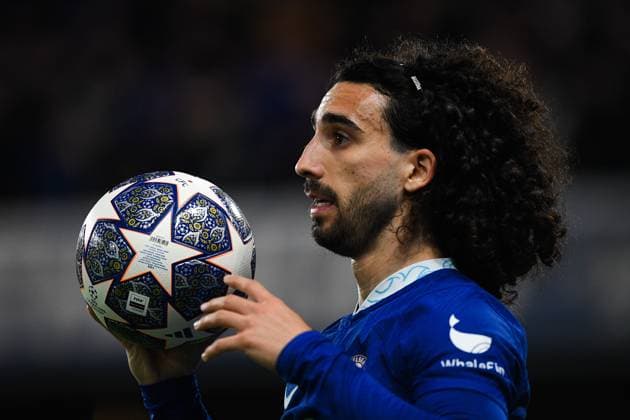 Chelsea v Real Madrid UEFA Champions League Marc Cucurella of Chelsea in action during Chelsea v Real Madrid in UEFA Champions League Quarter-Final Second Leg match at Stamford Bridge, London Content Not Available For UK Newspapers Copyright: xSamxBibbyx FIL-18397-0048 UK Newspapers OUT