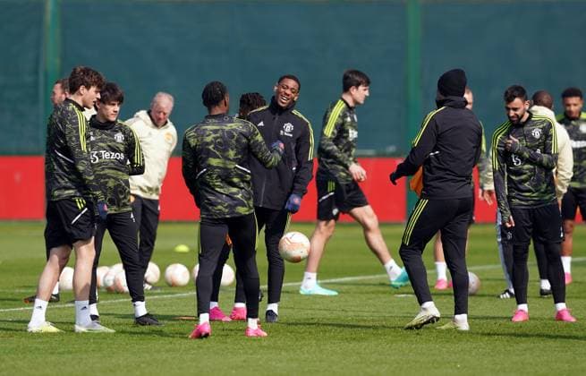 Football, EL, Manchester United, Training