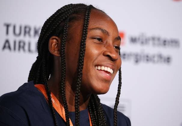 19 04 2023, Germany, Stuttgart, Porsche Tennis Grand Prix 2023, Coco Gauff USA j