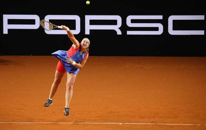 19 04 2023, Germany, Stuttgart, Porsche Tennis Grand Prix 2023, Jelena Ostapenko