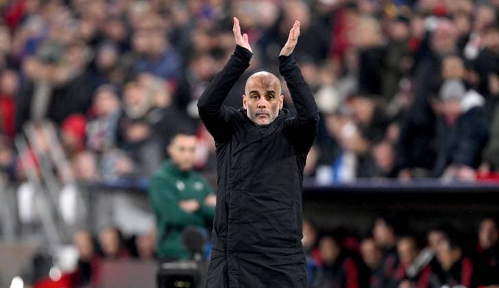 FOOTBALL CHAMPIONS LEAGUE SEASON 2022 2023 quarterfinal second leg FC Bayern Muenchen Manchester City 19 04 2023 coach Josep Guardiola Manchester City