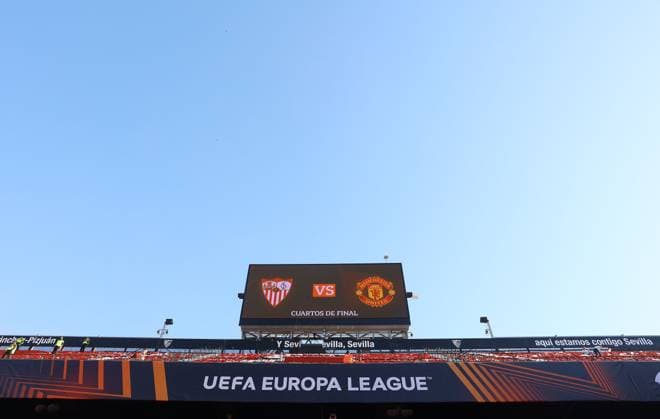 Mandatory Credit: Photo by Kieran McManus Shutterstock (13873490l) A general view of the Estadio Ramon Sanchez Pizjuan ahead of kick off Sevilla v Manchester United, ManU UEFA Europa League, Quarter-Final, Second Leg, Football, Ramon Sanchez-Pizjuan Stadium, Seville, Spain - 20 Apr 2023 Sevilla v Manchester United, UEFA Europa League, Quarter-Final, Second Leg, Football, Ramon Sanchez-Pizjuan Stadium, Seville, Spain - 20 Apr 2023 Copyright: xKieranxMcManus Shutterstockx 13873490l