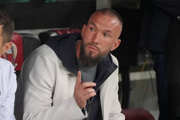 Didier Digard (entraineur de l OGC Nice) FOOTBALL : OGC Nice vs FC Bale - Quart de finale retour de Ligue Europa ConfÃ rence - Nice - 20 04 2023 NorbertScanella Panoramic 