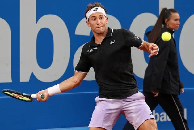 Barcelona Open Banc Sabadell 2023 - Day Four Casper Ruud during the match against Francisco Cerundolo, corresponding to the day 4 of the Barcelona Open Banc Sabadell, 70th Conde de Godo Trophy, in Barcelona, on 20th April 2023. Barcelona Barcelona Spain Copyright: xUrbanandsportx originalFilename:urbanandsport-barcelon230420_np43g