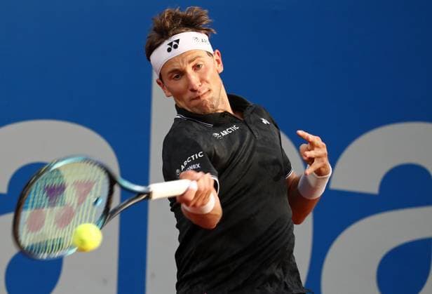 Barcelona Open Banc Sabadell 2023 - Day Four Casper Ruud during the match against Francisco Cerundolo, corresponding to the day 4 of the Barcelona Open Banc Sabadell, 70th Conde de Godo Trophy, in Barcelona, on 20th April 2023. Barcelona Barcelona Spain Copyright: xUrbanandsportx originalFilename:urbanandsport-barcelon230420_npKrE
