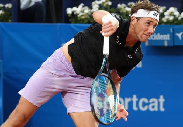 Barcelona Open Banc Sabadell 2023 - Day Four Casper Ruud during the match against Francisco Cerundolo, corresponding to the day 4 of the Barcelona Open Banc Sabadell, 70th Conde de Godo Trophy, in Barcelona, on 20th April 2023. Barcelona Barcelona Spain Copyright: xUrbanandsportx originalFilename:urbanandsport-barcelon230420_npTgT
