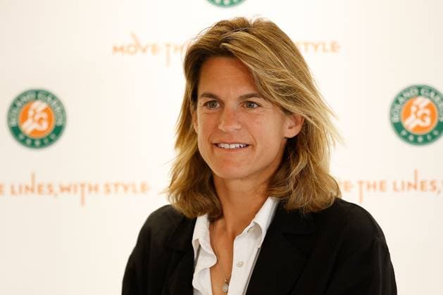 Paris 21 04 2022, tennis, press conference French Open 2023 Roland Garros , FRA, Paris, Roland Garros image v li Tournament director Amelie Mauresmo attends during pre-tournament press conference to open this years French Open at Roland Garros Copyright: HMBxMedia AntonioxBorga
