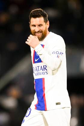 Fußball, SCO Angers - Paris St. Germain Lionel Messi (PSG) FOOTBALL : Angers vs PSG - Ligue1 - 21 04 2023 JBAutissier Panoramic 