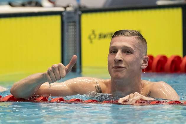 Bilder des Jahres 2023, Sport 04 April Sport Themen der Woche KW16 Florian Wellbrock, SC Magdeburg, jubelt über neuen Deutschen Rekord über 1500m Freistil, GER, Berlin Swim Open 2023, 21.04.2023. GER, Berlin Swim Open 2023, 21.04.2023. Berlin *** Florian Wellbrock, SC Magdeburg, cheers for new German record in 1500m freestyle, GER, Berlin Swim Open 2023, 21 04 2023 GER, Berlin Swim Open 2023, 21 04 2023 Berlin Copyright: xEibner-Pressefoto TinoxHenschelx EP_THL