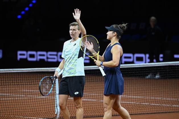Porsche Tennis Grand Prix Desiree Krawczyk, USA, Demi Schwurs, NED