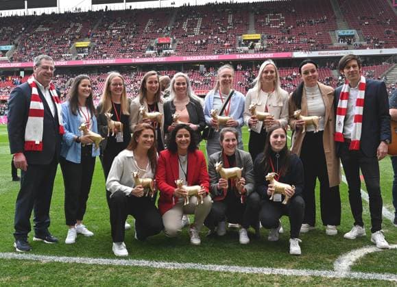 23 04 2023, Cologne, Germany, Rhein Energie Stadium, 1 FC Koeln vs Eintracht Frankfurt Frauen Bundesliga, the Hall of Fame of 1 FC Koeln Frauen look photo Ralf Treese, Ralf Treese DFB DFL REGULATIONS PROHIBIT ANY USE OF PHOTOGRAPHS AS IMAGE SEQUENCES AND OR QUASI VIDEO Cologne Rhein Energie Stadium North Rhine Westphalia Germany  521_KOESGE20230423_001 Treese-521