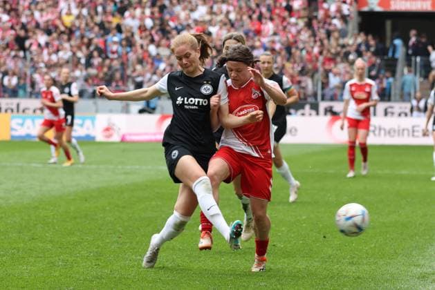 Sjoeke Nüsken SGE , Ally Gudorf Köln , 1 FC Köln Eintracht Frankfurt, Flyeralarm Frauen Bundesliga, 18 Spieltag, Rhein Energie Stadion Köln, Germany, 18 03 2023