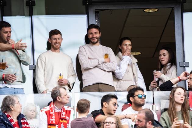 Sport Themen der Woche KW16 GER, 1.FFBL, 1.FC Koeln vs Eintracht Frankfurt 23.04.2023, RheinEnergieSTADION, Koeln, GER, 1.FFBL, 1.FC Koeln vs Eintracht Frankfurt im Bild picture shows Jonas Hector als Zuschauer beim Spiel der Frauen *** GER, 1 FFBL, 1 FC Koeln vs Eintracht Frankfurt 23 04 2023, RheinEnergieSTADION, Koeln, GER, 1 FFBL, 1 FC Koeln vs Eintracht Frankfurt in picture picture shows Jonas Hector as spectator at womens match nordphotoxGmbHx xChristianxSchulze nph000300