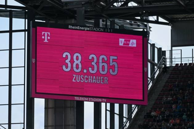23 04 2023, GER, Football, FLYERALARM Womens Bundesliga 2022 2023, 1 FC Köln Eintracht Frankfurt With 38 365 spectators, a new record is broken in the Womens Bundesliga Cologne RheinEnergieSTADION Nordrhein Westfalen Germany