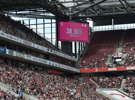 23 04 2023, Cologne, Germany, Rhein Energie Stadium, 1 FC Koeln vs Eintracht Frankfurt Frauen Bundesliga, the official crowd photo Ralf Treese, Ralf Treese DFB DFL REGULATIONS PROHIBIT ANY USE OF PHOTOGRAPHS AS IMAGE SEQUENCES AND OR QUASI VIDEO Cologne Rhein Energie Stadium North Rhine Westphalia Germany  521_KOESGE20230423_029 Treese-521