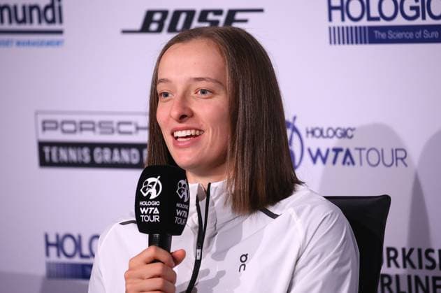 23 04 2023, Germany, Stuttgart, Porsche Tennis Grand Prix 2023 Final, Iga Swiatek POL